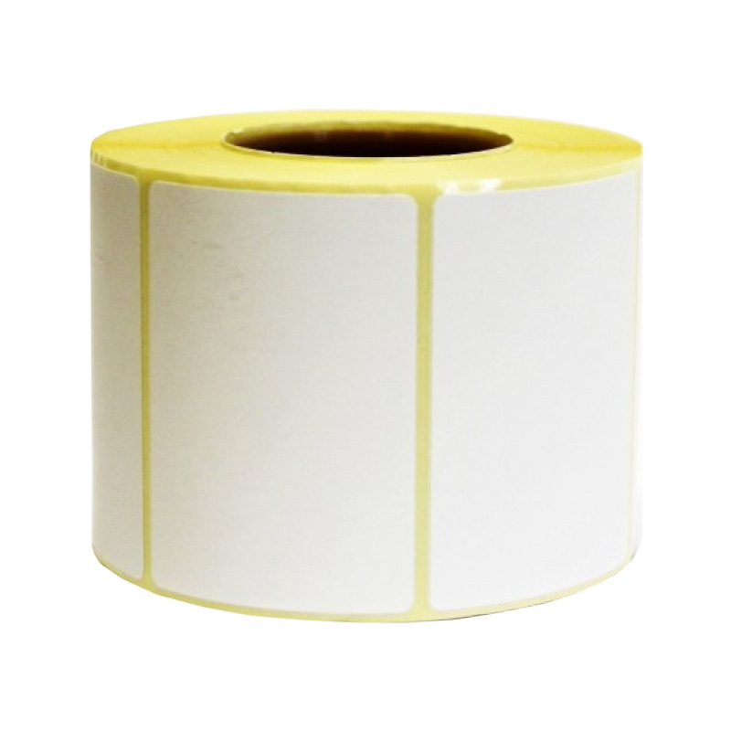 Этикетка полугляцец 58мм*40мм/1 500 шт/рулоне/ белый цвет, каучуковый клей/вт.40мм